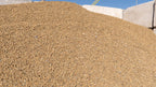 Gold 1/2 inch decorative rock, pile at the Rock-It yard