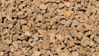 Mocha 3/4 inch decorative rock, close-up