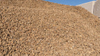 Mocha 3/4 inch decorative rock, pile at the Rock-It yard