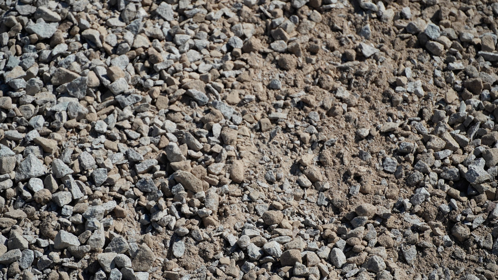 Native Type II base gravel, close-up