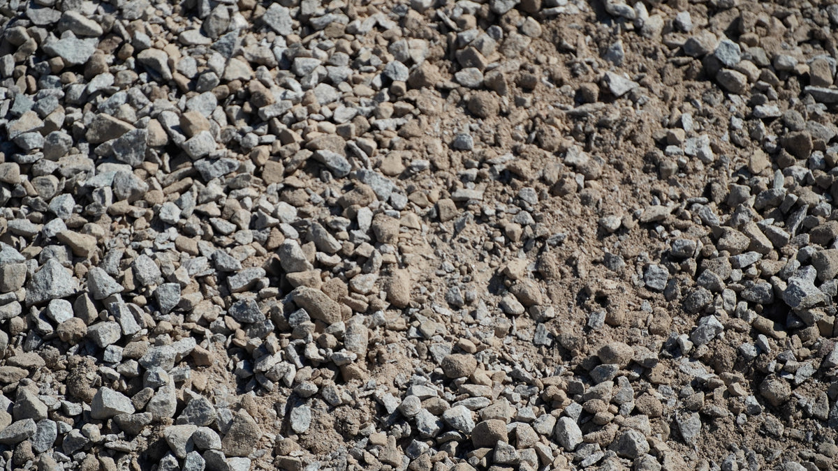 Native Type II base gravel, close-up