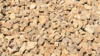 Oak 3/4 inch decorative rock, close-up