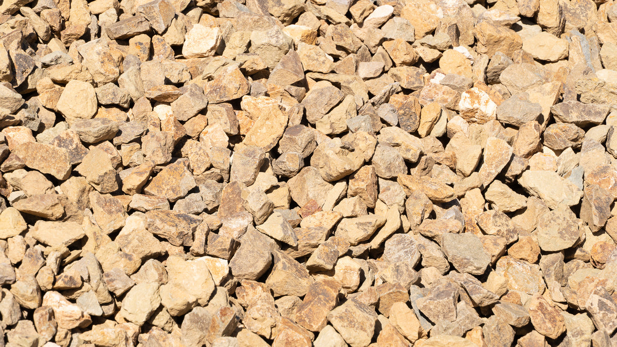 Oak 3/4 inch decorative rock, close-up